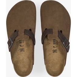Birkenstock LEVE LEOI Clogs Regular Fit Suede - Dark Tea