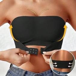 Shein Nahtlose Damen Bandeau Unterwäsche BH Knopfverschluss - BH