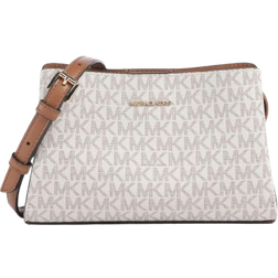 Michael Kors Ruthie Small Signature Logo Crossbody - Vanilla/Acorn