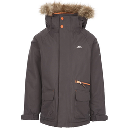 Trespass Kid's Waterproof Parka Jacket Upbeat - Dark Grey (MCJKRATR0011-DAG)