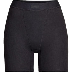 SKIMS Cotton Rib Boxer - Soot