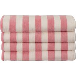 Nordstrand Home Beach Towel With High Absorbency Badehåndklæde Hvid, Pink (200x100cm)