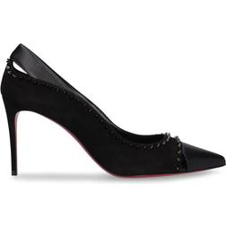 Christian Louboutin Duvette Spikes leather pumps black