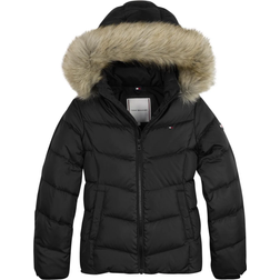 Tommy Hilfiger Essential Padded Hooded Jacket - Black (KG0KG05980-BDS)