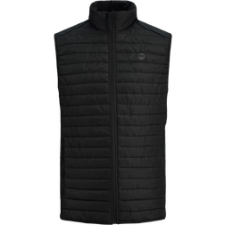 Jack & Jones Multi Bodywarmer Puffer Gilet - Black