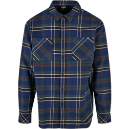 Urban Classics Mountain Flannel Shirt - Navy