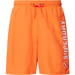 Superdry Code Applque Recycled Swim Shorts 19" - Orange