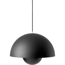 &Tradition Flowerpot VP2 Matte Black Pendant Lamp ∅ 50cm