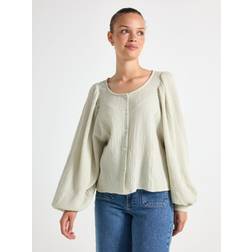 Lindex Blus i Bomullsväv