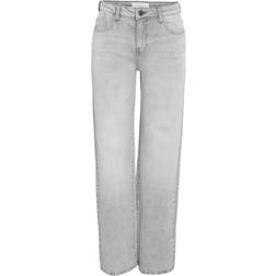 Noisy May Jeans Yolanda Wide Light Grey Denim