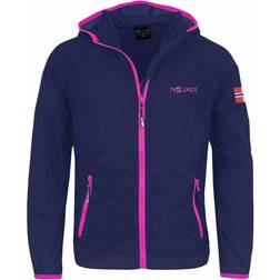 Trollkids Kid's Fjell Running Jacket - Navy/Pink (909-114-164)
