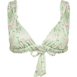 Gina Tricot Wide Strap Bikini Top - Grön
