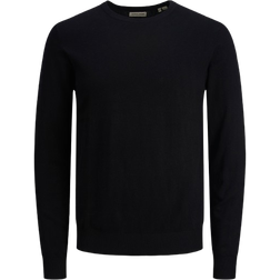 Jack & Jones Emil Plain Knitted Pullover - Black