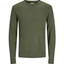 Jack & Jones Emil Plain Knitted Pullover - Green/Kombu Green