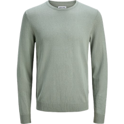 Jack & Jones Emil Plain Knitted Pullover - Green/Iceberg Green