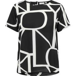 Only Carmakoma Carvika Short Sleeve Top - Noir/Black