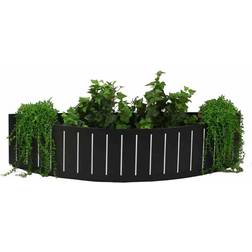 Ventura Funky Flower Box - Black 90x20x20cm