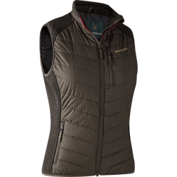 Deerhunter Lady Caroline Padded Waistcoat - Brown Leaf