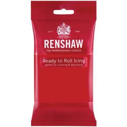 Renshaw Ready to Roll Fondant Icing Poppy Red 250g Sukkerpasta