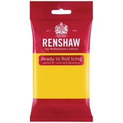 Renshaw Ready to Roll Fondant Icing Yellow 250g Sugar Paste