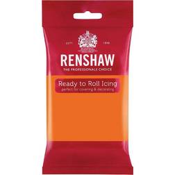 Renshaw Ready to Roll Fondant Icing Tiger Orange 250g Sugar Paste