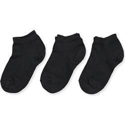 mp Denmark Plain Cotton Footie 3-pack - Black (99012)