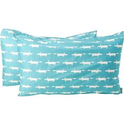 Scion Mr Fox Pillow Case Blue (74x48cm)