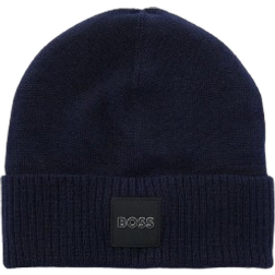 HUGO BOSS Knitted Hat. - Navy Blue