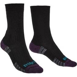Bridgedale Hike Lightweight Endurance Boot Sock - Black/Purple