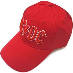 AC/DC Voltage Band Logo Strapback Baseball Cap - Red