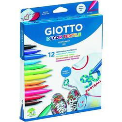 Giotto Decor Textile Markers 12 Pack