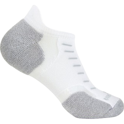 Thorlos Experia Techfit Light Cushion No-Show Tab Rocket Grip Socks - White