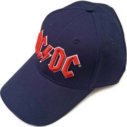 AC/DC Voltage Band Logo Strapback Baseball Cap - Navy