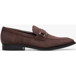Clarks Paulton Lo Standard Fit Suede Loafers - Brown