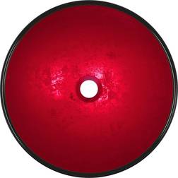 vidaXL Verre Trempé 42x14 cm Rouge