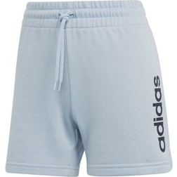 adidas Women's Essentials Linear French Terry Shorts - Wonder Blue/Legend Ink