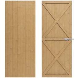 Living and Home Garden Pine Wood Flat Top Gate 183x79 cm