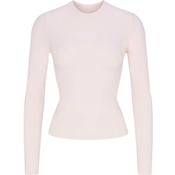 SKIMS Cotton Jersey Long Sleeve T-shirt - Barely Pink