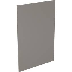KitchenKIT Flatpack J-Pull End Panel 600mm - Super Gloss Dust Grey