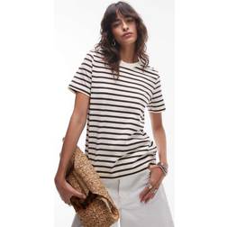 Arket T-Shirt Multi - Brown/White
