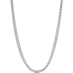Pandora Tennis Choker Necklace - Silver/Transparent