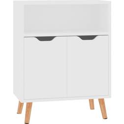 vidaXL Engineered Wood White Skænk 60x72cm