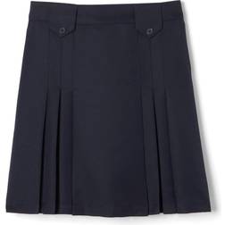 French Toast Kid's Above The Knee Front Pleated Skirt with Tabs - Navy Blue