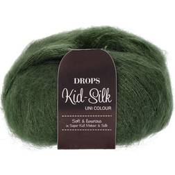 Drops Design Kid Silk Uni Colour Dark Green 210m