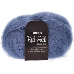 Drops Design Kid Silk Uni Colour Storm Blue 210m