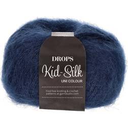 Drops Design Kid Silk Uni Colour Navy Blue 210m