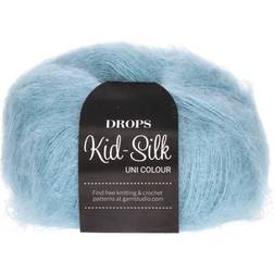 Drops Design Kid Silk Uni Colour Light Jeans Blue 210m