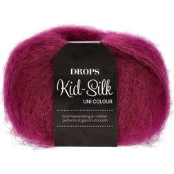 Drops Design Kid Silk Uni Colour Dark Pink 210m