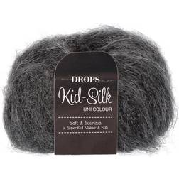 Drops Design Kid Silk Uni Colour Ash Grey 210m