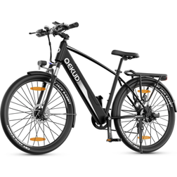 Qekud E-City City Bike 27M204 with 36V 12.5Ah Lithium Battery - Gray Unisex